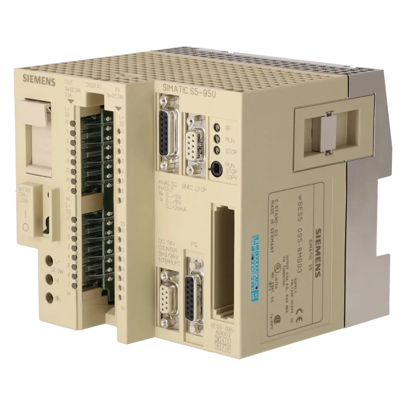 SIEMENS 6ES5095-8MD03, PLC Controls, SIMATIC-S5 Sales Offer, K0117388, Image 2