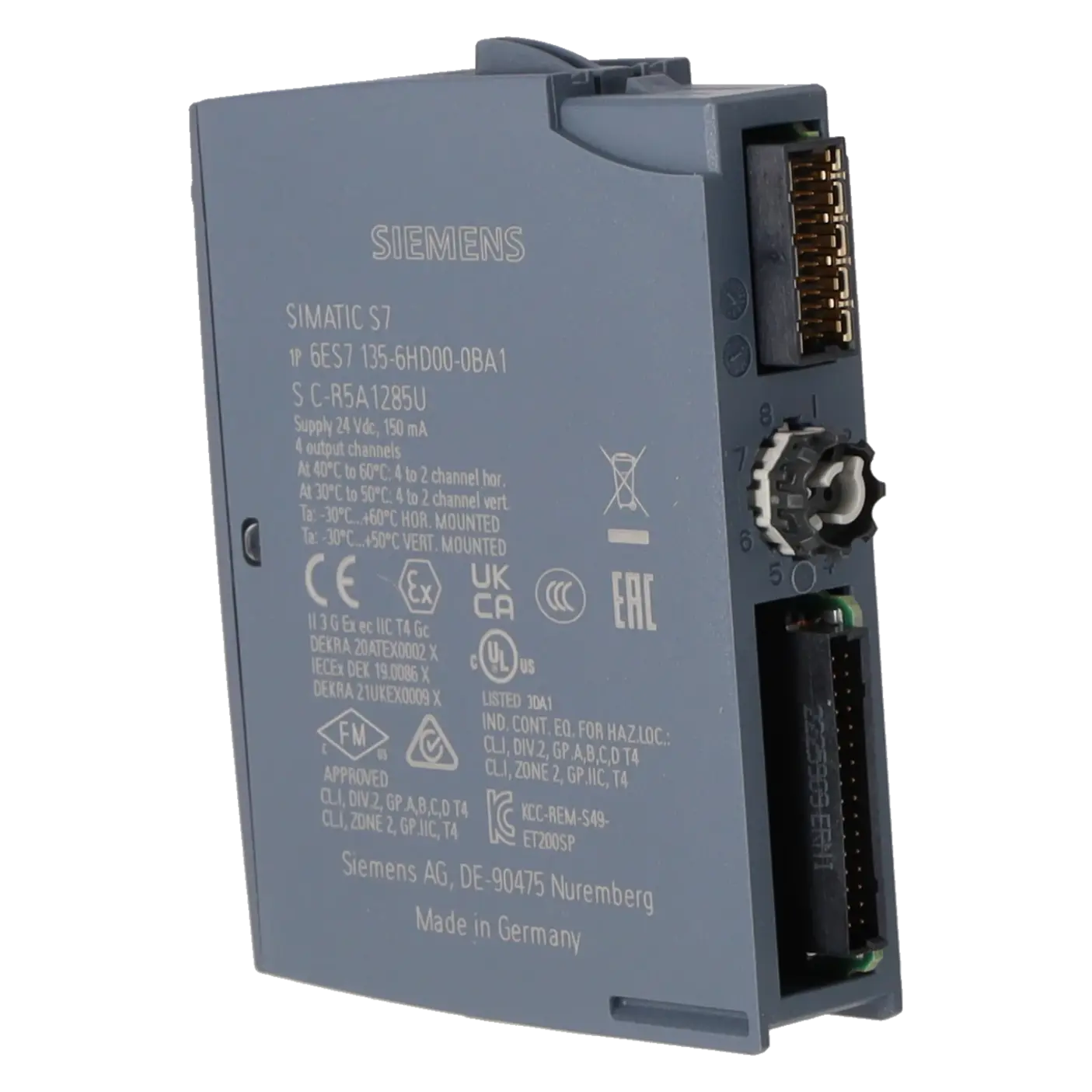 SIEMENS 6ES7135-6HD00-0BA1, PLC Controls, Analog Input / Output Modules, K0316558, Image 4