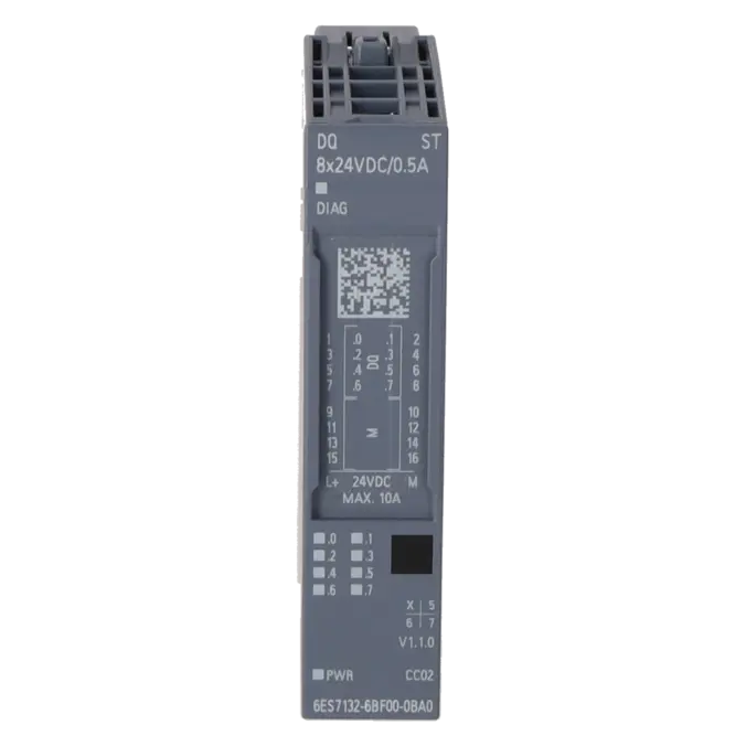 SIEMENS 6ES7132-6BF00-0BA0, PLC Controls, Digital Input / Output Modules, K0316551, Image 1