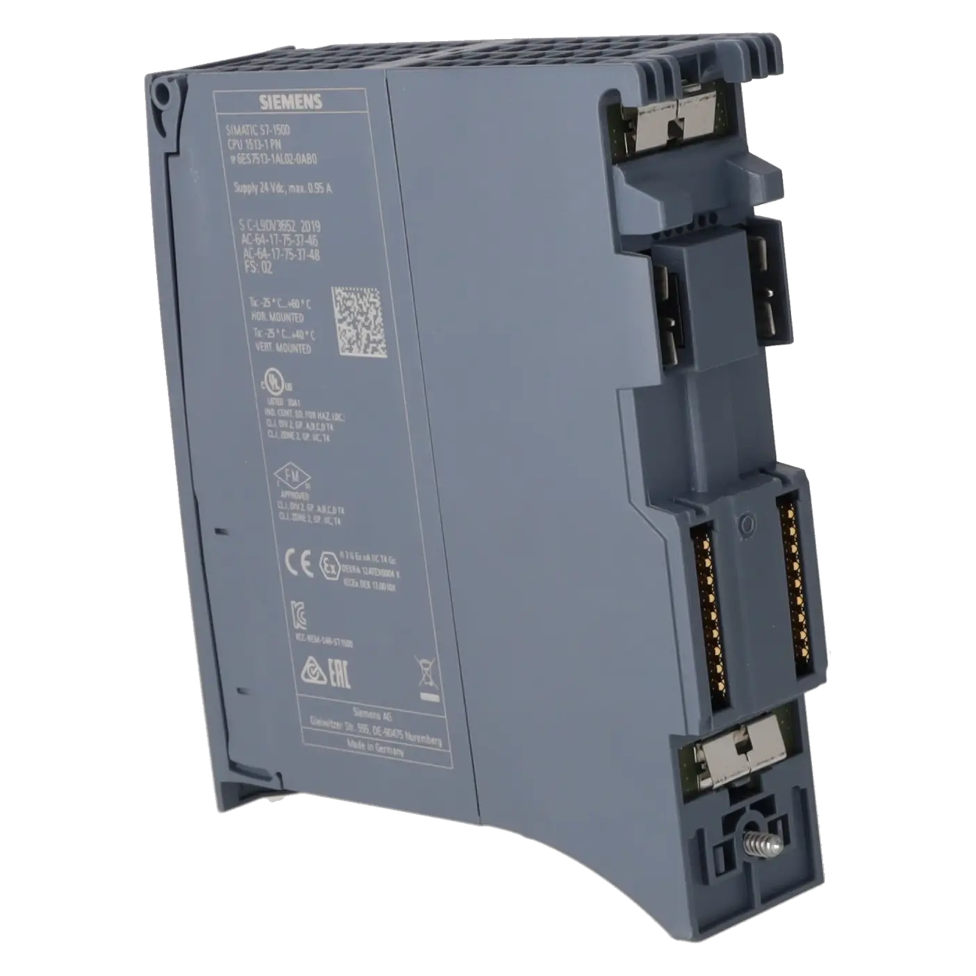 SIEMENS 6ES7513-1AL02-0AB0, PLC Controls, Central Processing Units, K1161668, Image 4