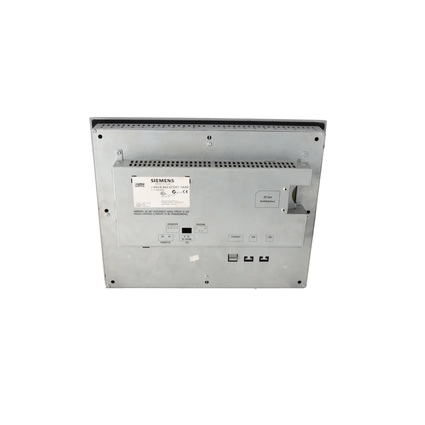 SIEMENS 6AV6643-0CD01-1AX0, HMI, Touch Panels, K0170443, Image 5