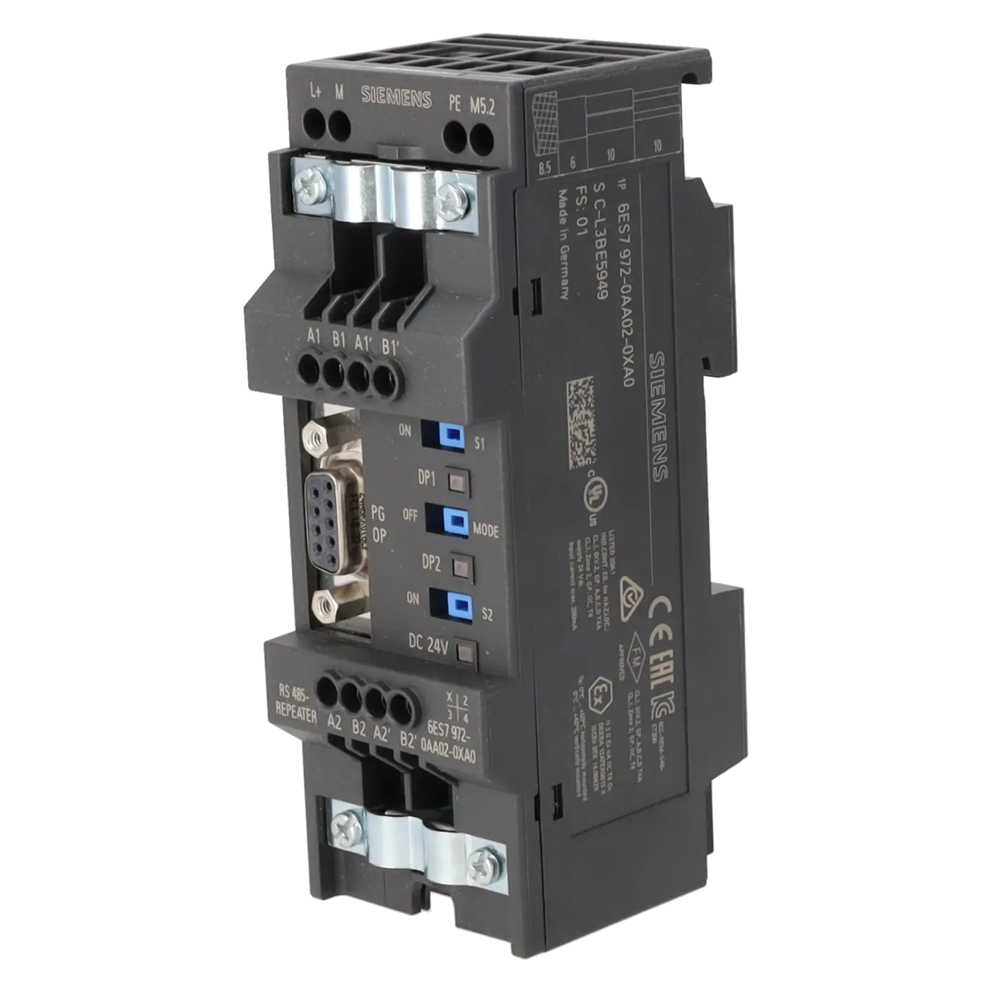 SIEMENS 6ES7972-0AA02-0XA0, PLC Controls, Communication Modules, K0252626, Image 2