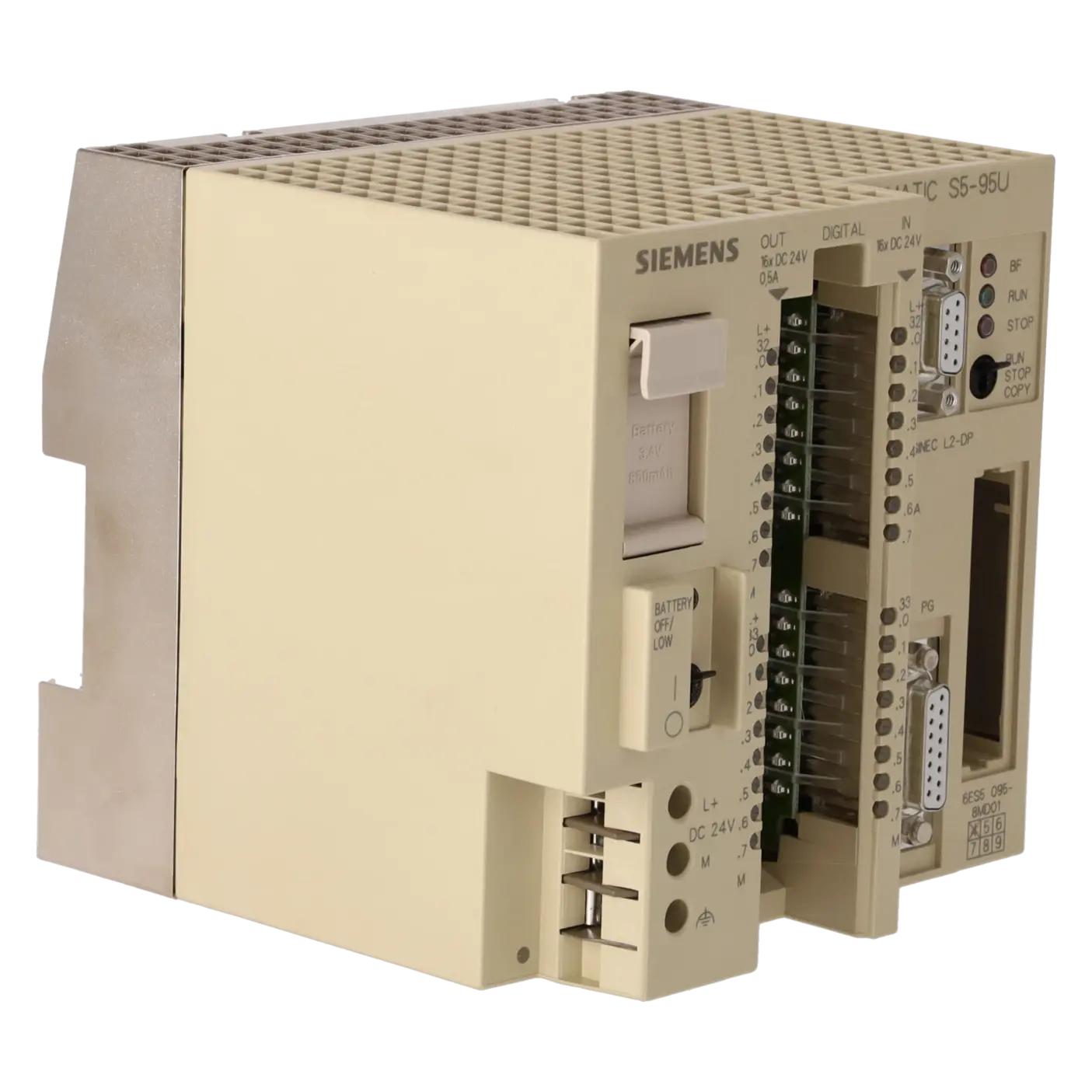 SIEMENS 6ES5095-8MD01, PLC Controls, Central Processing Units, K0136305, Image 3