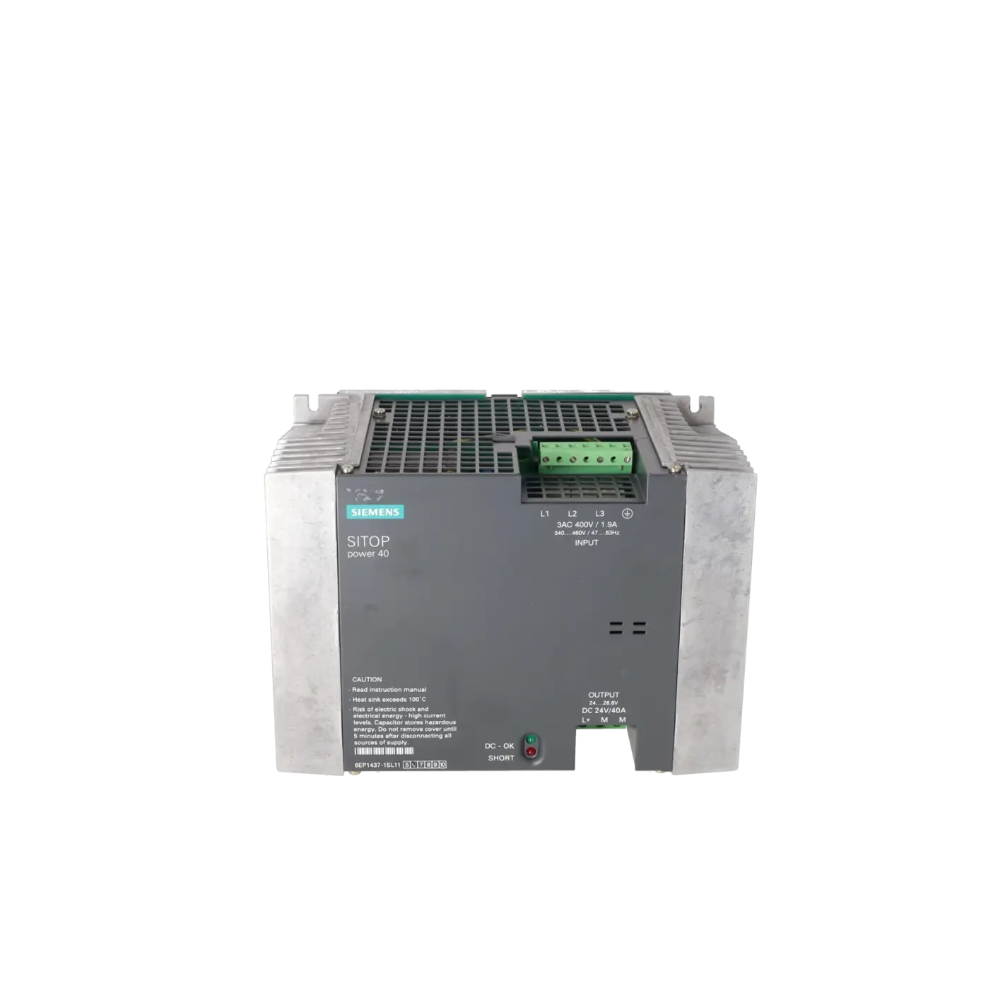 SIEMENS 6EP1437-1SL11, PLC Controls, PLC Controls Power Supplies, K0000784, Image 1