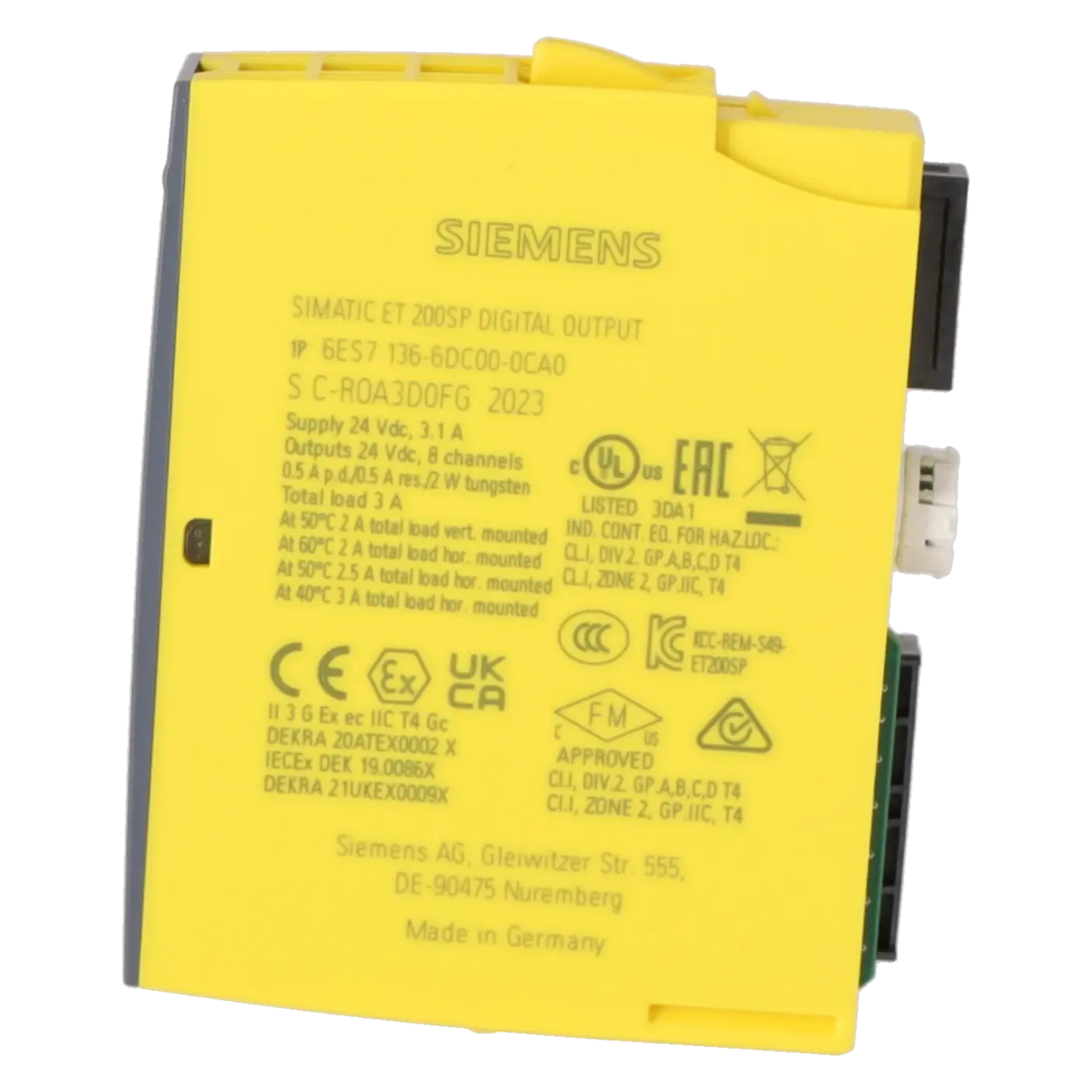 SIEMENS 6ES7136-6DC00-0CA0, PLC Controls, Digital Input / Output Modules, K1138850, Image 3