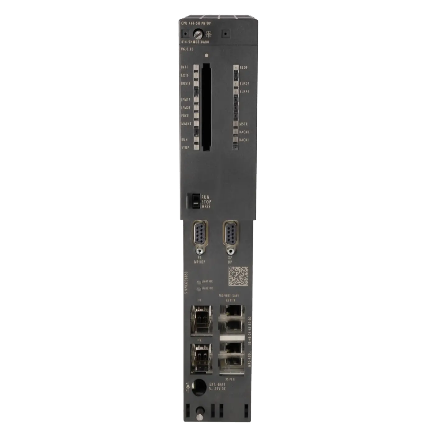 SIEMENS 6ES7414-5HM06-0AB0, PLC Controls, Central Processing Units, K0316602, Image 1