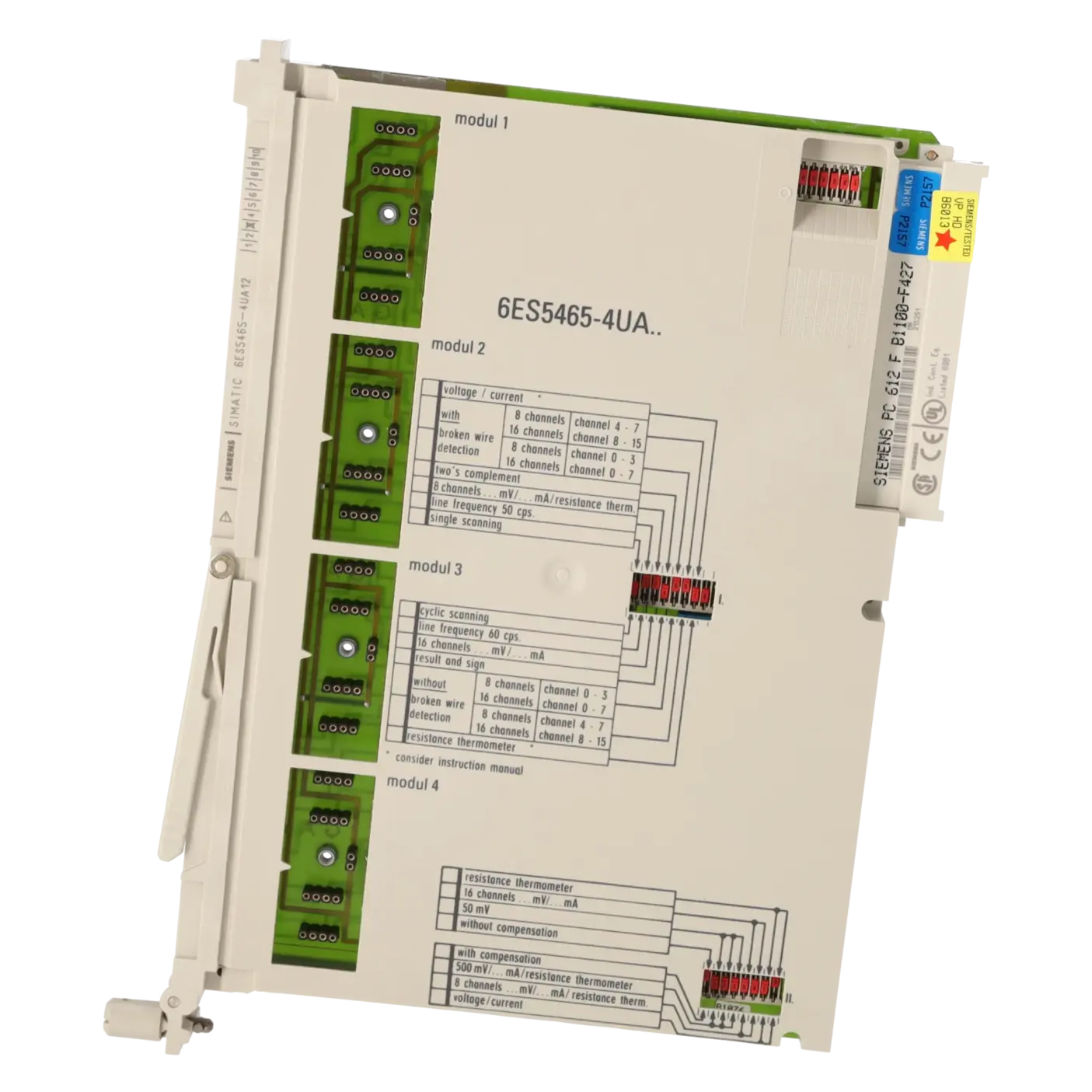 SIEMENS 6ES5465-4UA12, Baugruppen, Analogein- / Analogausgaben, K0136412, Bild 3