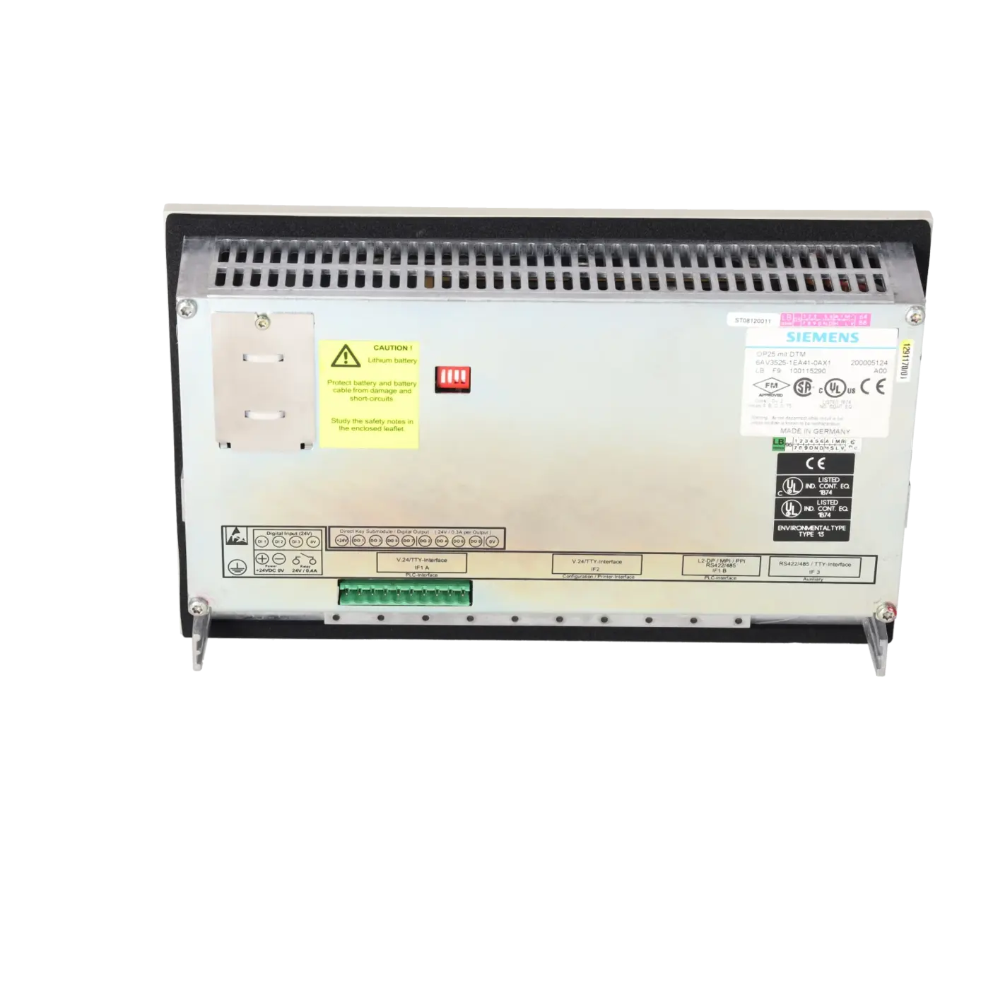 SIEMENS 6AV3525-1EA41-0AX1, HMI, Operator Panels mit Key, K0136055, Bild 5