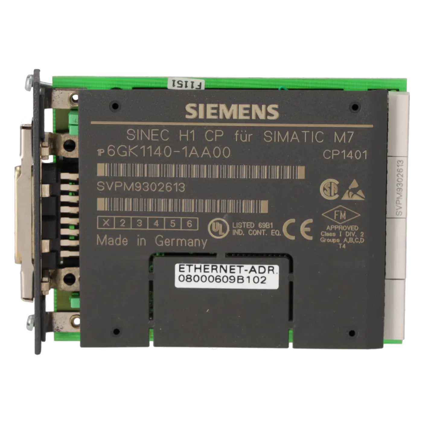SIEMENS 6GK1140-1AA00, PLC Controls, Communication Modules, K0205126, Image 3