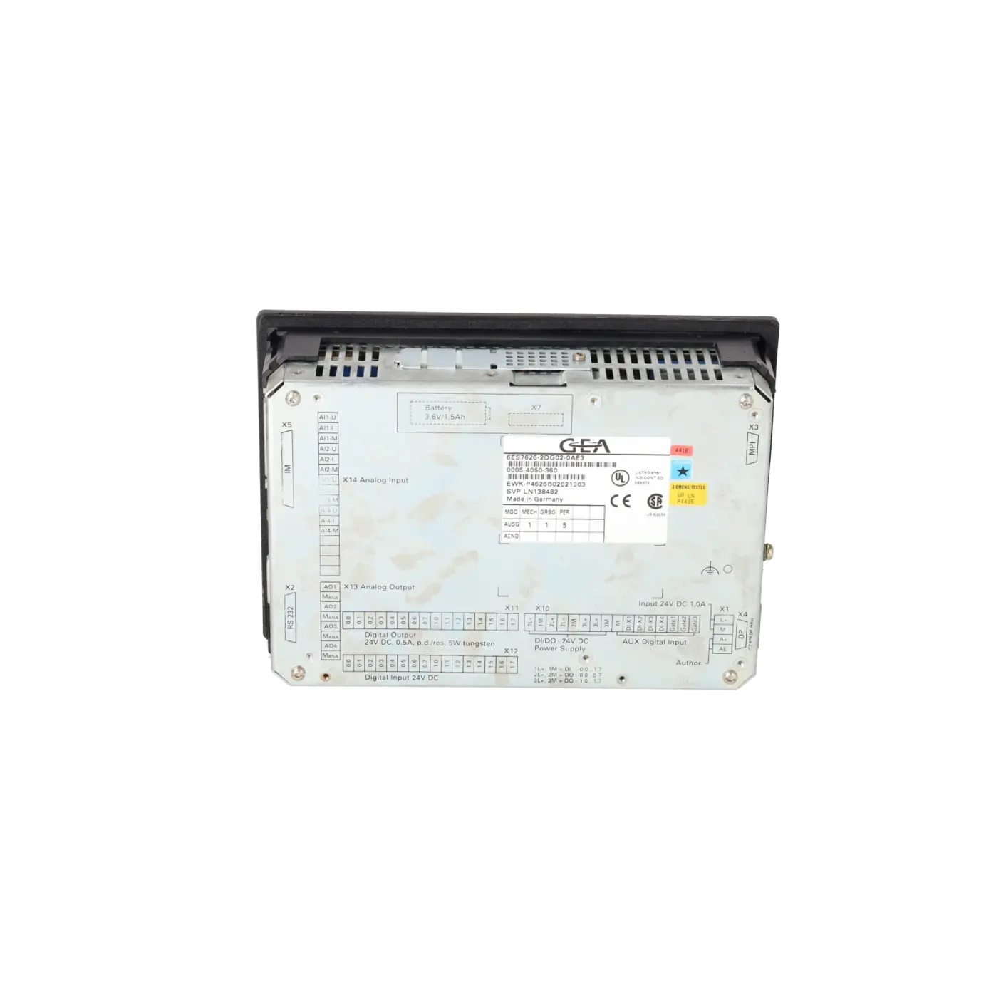 SIEMENS 6ES7626-2DG02-0AE3, HMI, Kompaktgeräte, K0002718, Bild 5