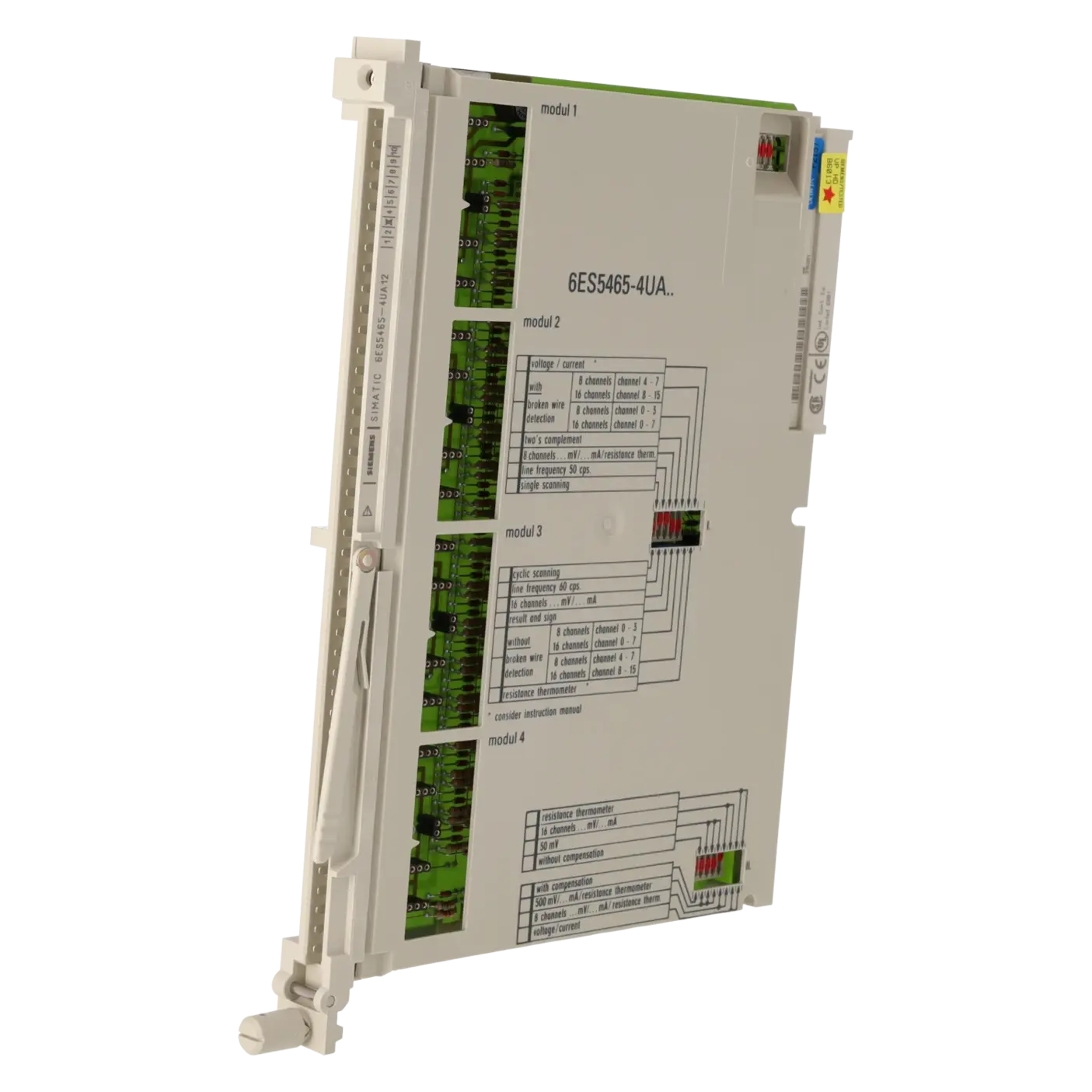 SIEMENS 6ES5465-4UA12, Baugruppen, Analogein- / Analogausgaben, K0136412, Bild 2