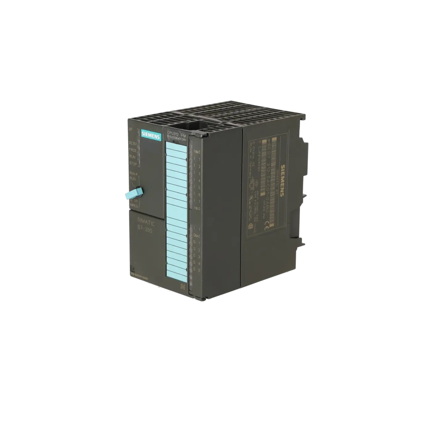 SIEMENS 6ES7312-5AC01-0AB0, PLC Controls, SIMATIC S7-300, K0136663, Image 2