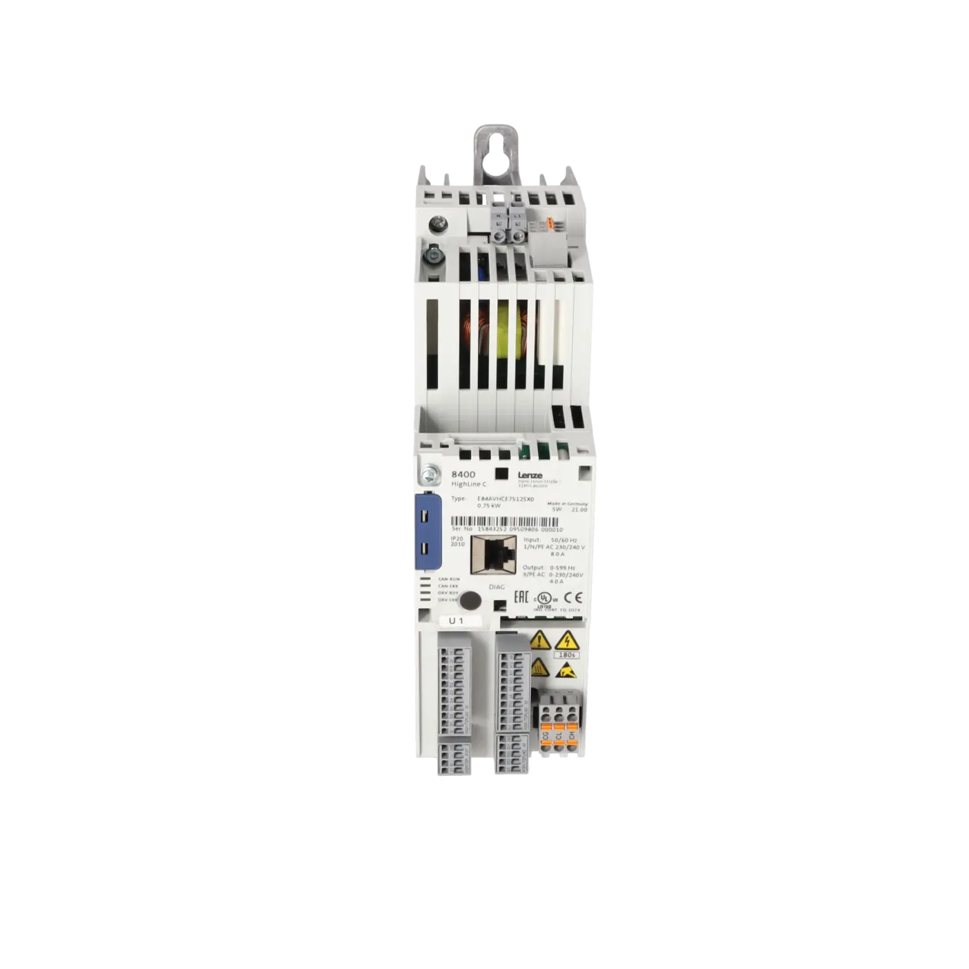 Lenze E84AVHCE7512SX0, Drive Technology, Frequency Converter, K1153121, Image 1