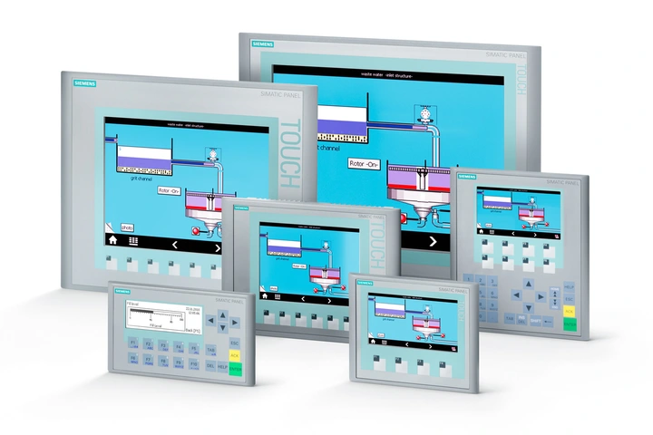 Gruppenbild Siemens Simatic HMI Basic Panel 6AV6647