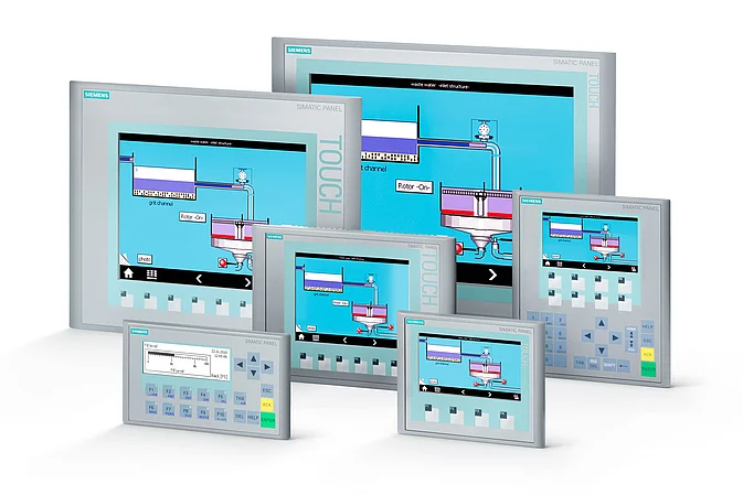 Gruppenbild Siemens Simatic HMI Basic Panel 6AV6647