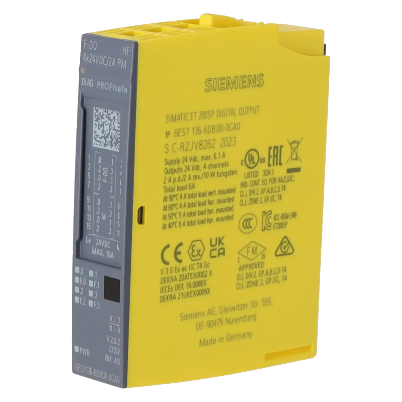 SIEMENS 6ES7136-6DB00-0CA0, PLC Controls, Digital Input / Output Modules, K0370488 Image 2
