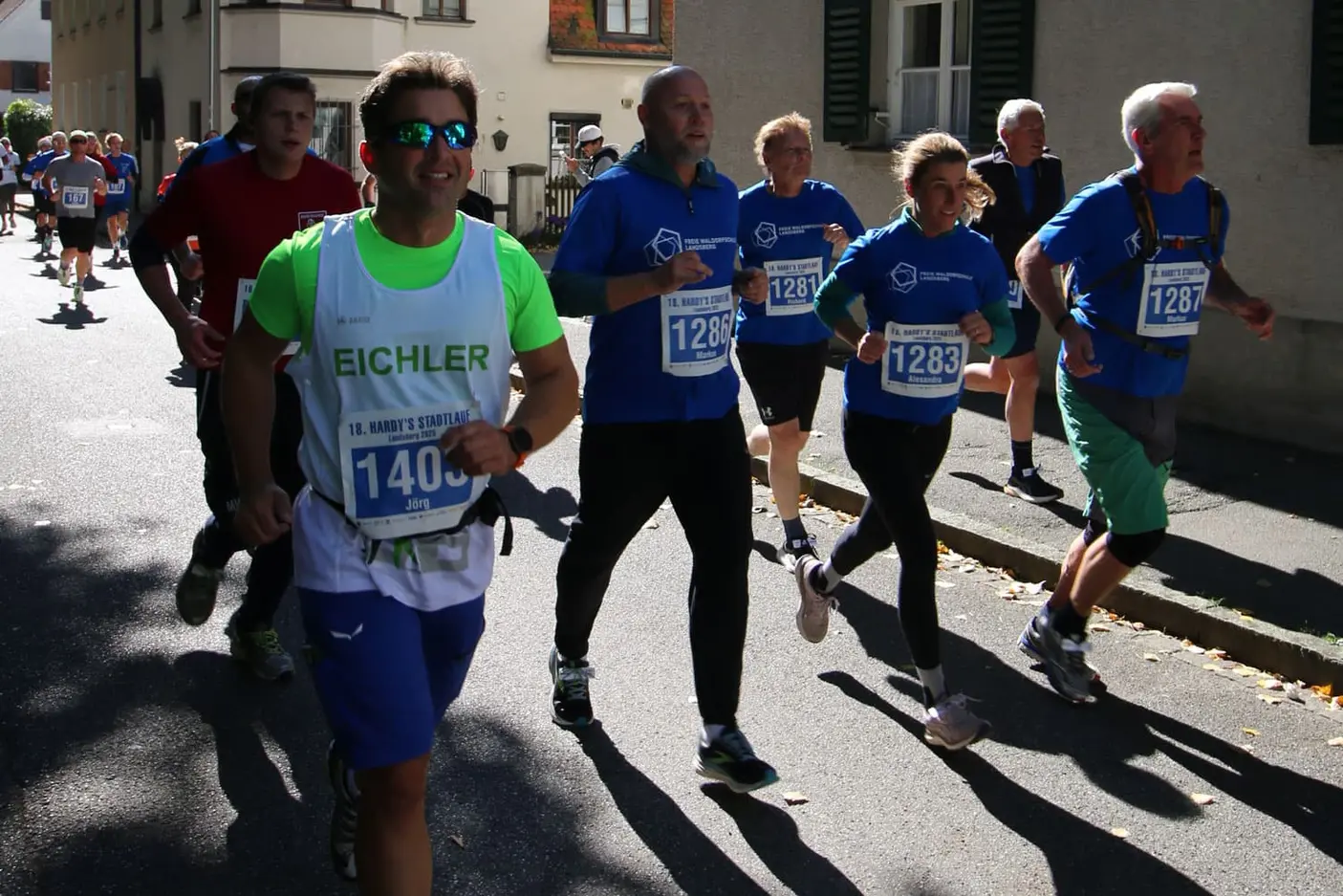 Team-Eichler beim Hardys Stadtlauf Landsberg 2025