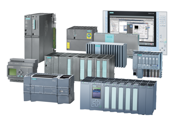 Verschiedene Siemens Simatic, Sinumerik und Simodrive Baugruppen in der Übersicht