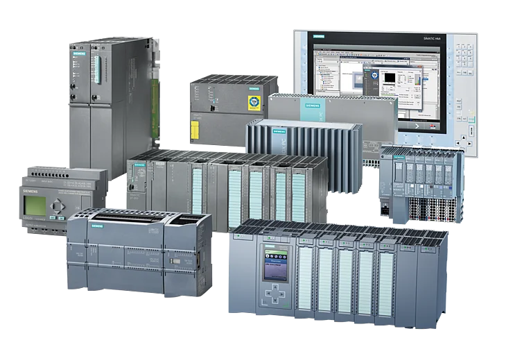 Verschiedene Siemens Simatic, Sinumerik und Simodrive Baugruppen in der Übersicht