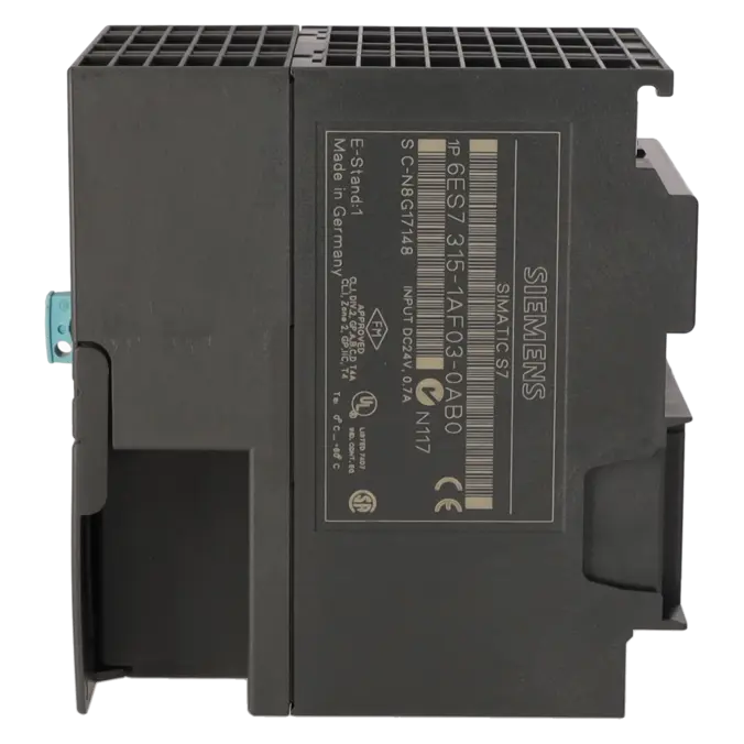 SIEMENS 6ES7315-1AF03-0AB0, PLC Controls, SIMATIC S7-300, K0002346, Image 3
