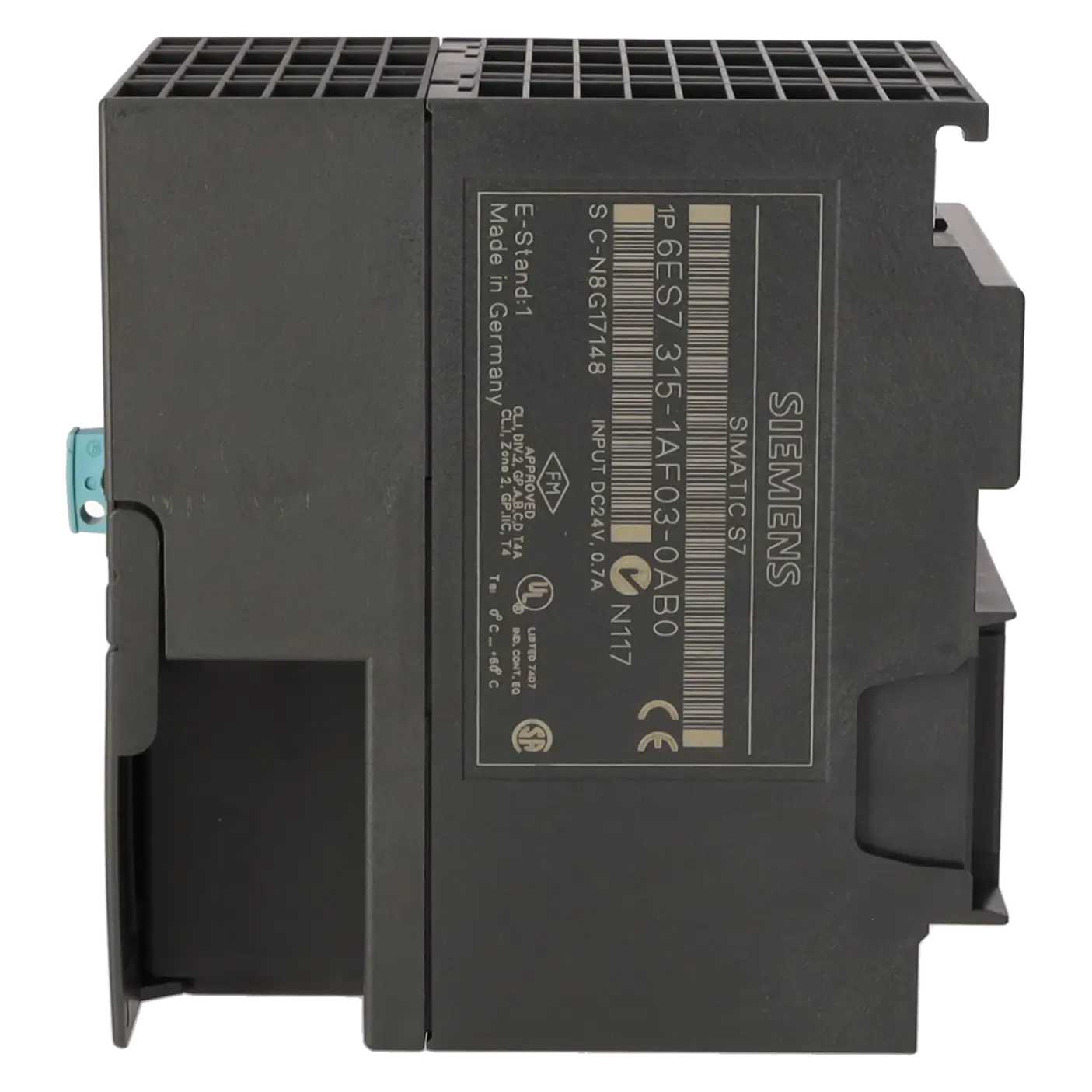 SIEMENS 6ES7315-1AF03-0AB0, PLC Controls, SIMATIC S7-300, K0002346, Image 3