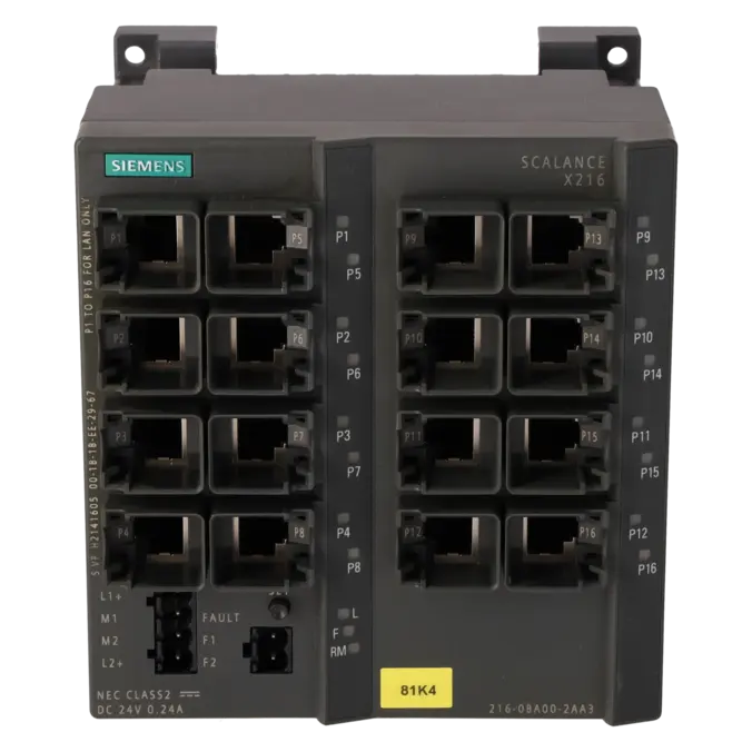 SIEMENS 6GK5216-0BA00-2AA3, PLC Controls, Communication Modules, K0186298, Image 1