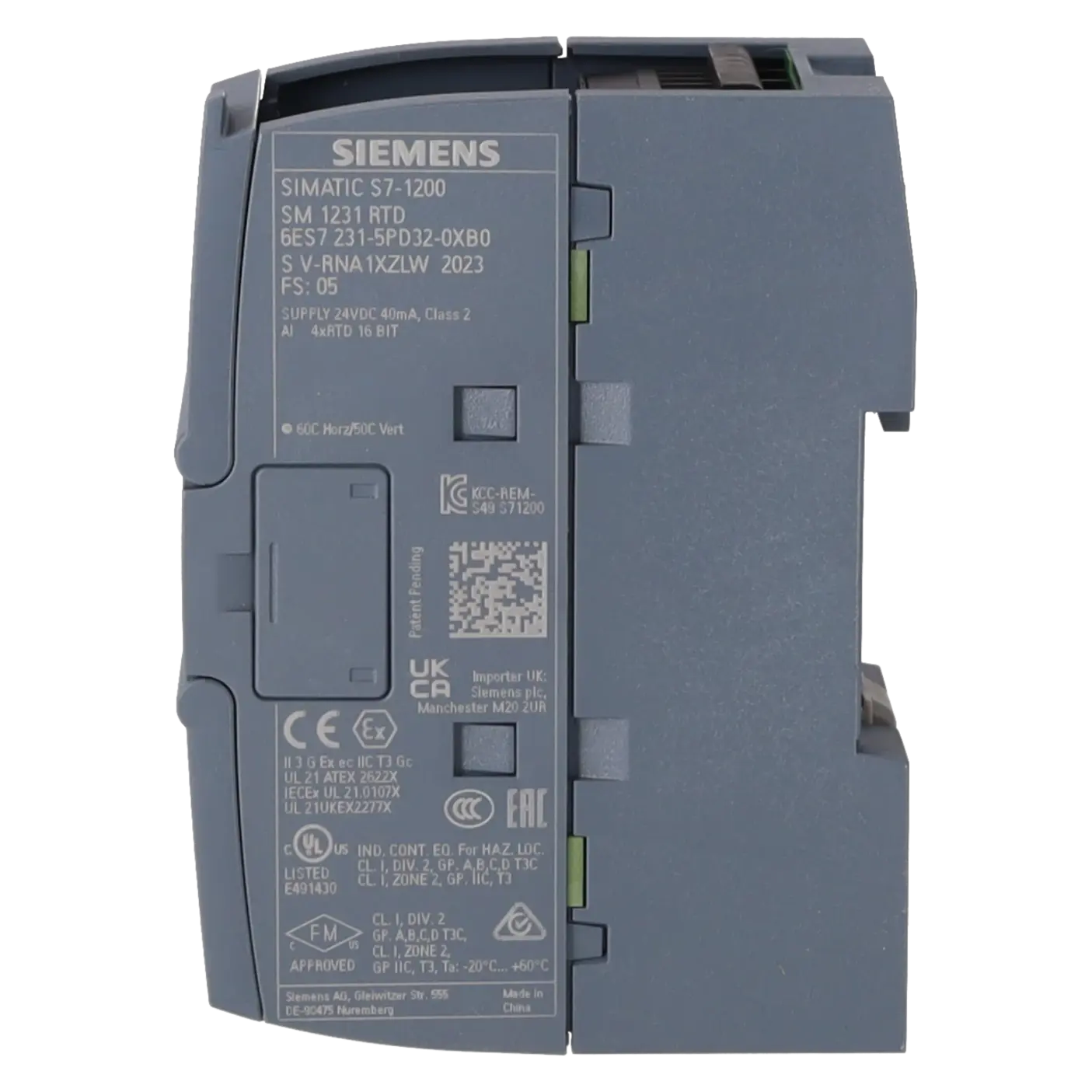 SIEMENS 6ES7231-5PD32-0XB0, PLC Controls, Analog Input / Output Modules, K0370566, Image 3