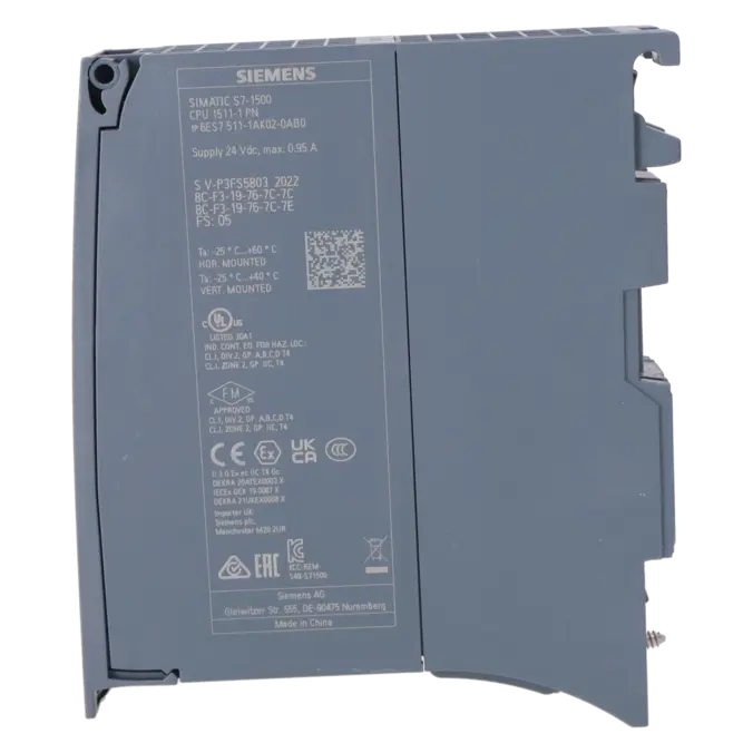 SIEMENS 6ES7511-1AK02-0AB0, PLC Controls, Central Processing Units, K1151950, Image 3
