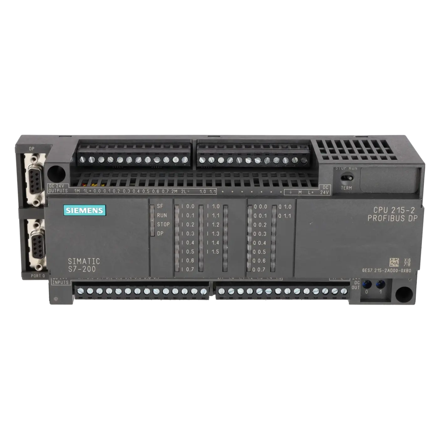 SIEMENS 6ES7215-2AD00-0XB0, PLC Controls, Central Processing Units, K0002260, Image 1