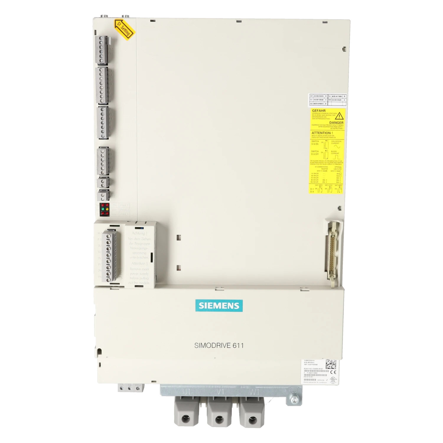 Siemens SIMODRIVE 611 E-R-Modul INT. 80-104kW 6SN1145-1BB00-0EA1